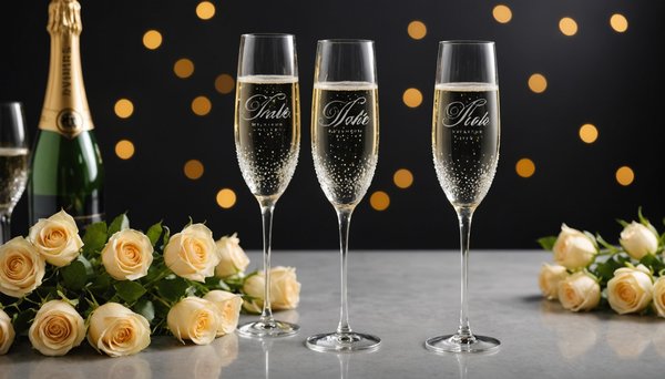 Idées de cadeaux de mariage : flûte à champagne en cristal