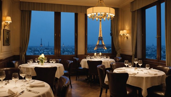 Expérience culinaire à madame brasserie : restaurant avec vue sur paris